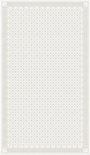 EKELUND "Åtterbladrose White" Organic Cotton tablecloth 4 sizes