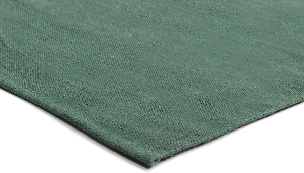 ENKEL Plain Cotton Rug in Bottle Green in 5 sizes