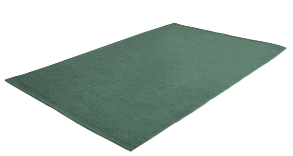 ENKEL Plain Cotton Rug in Bottle Green in 5 sizes