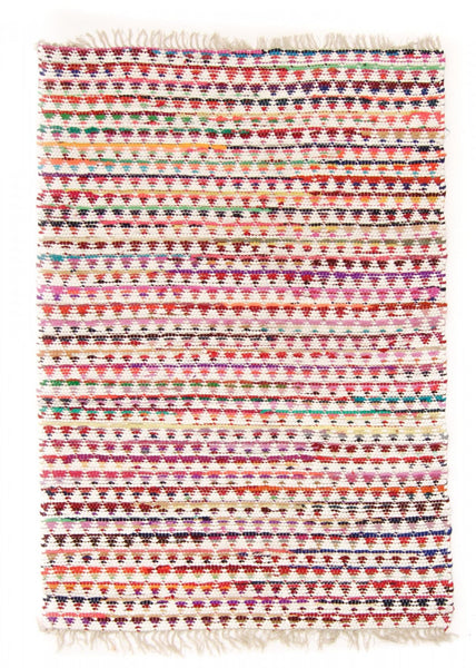 GLAD Swedish Multicoloured Cotton Rag Rug 5 sizes