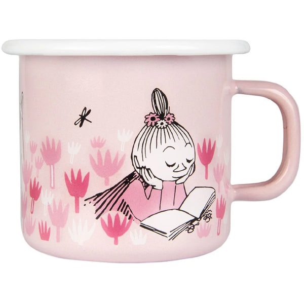 MUURLA Steel Enamel Cup "Moomins in the Garden" 2.5 dl - 2 only!