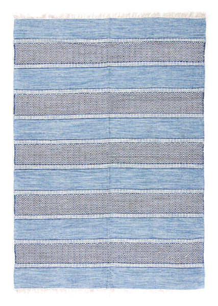 DALARNA BLUE Swedish Cotton Trasmatta Area Rug 5 sizes