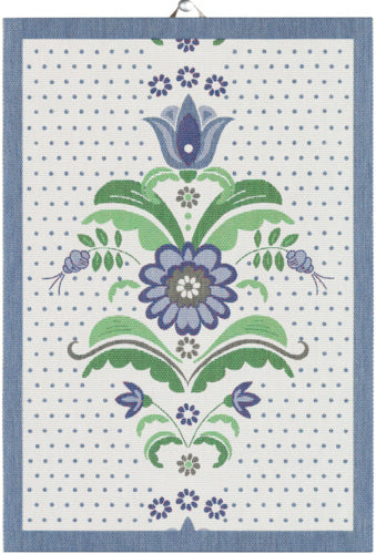 EKELUND "Blå Kurbits" Organic Cotton Towel 35 x 50 cm