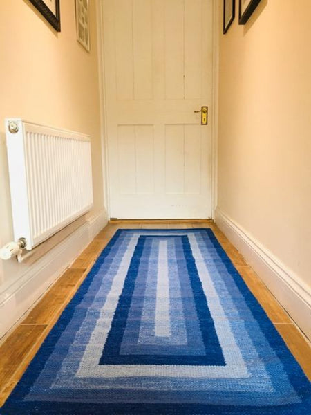SARA Blue Geometric Runner