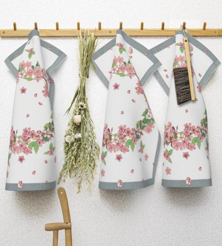 EKELUND "Vårkrans" Organic Cotton Decorative Hand Towel  35 x 50 cm