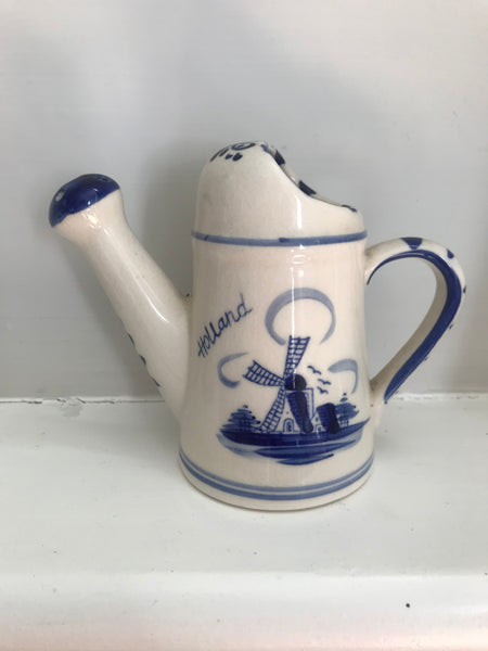 Vintage Miniature Delft Jug Hand Painted Ceramic