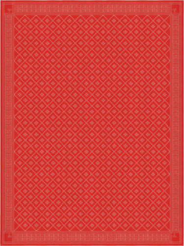 EKELUND "Åtterbladrose Red" Organic Cotton tablecloth 4 sizes