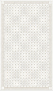 EKELUND "Åtterbladrose White" Organic Cotton tablecloth 3 sizes