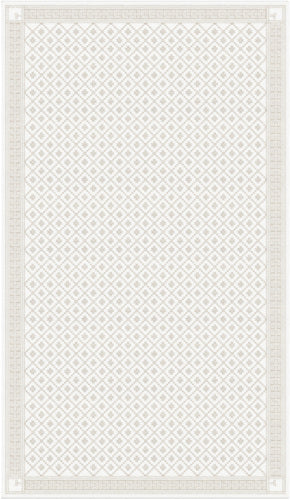 EKELUND "Åtterbladrose White" Organic Cotton tablecloth 3 sizes