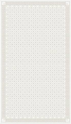 EKELUND "Åtterbladrose White" Organic Cotton tablecloth 3 sizes