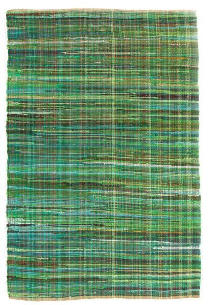 SKOG Handwoven Rag Rug in Greens in 4 sizes
