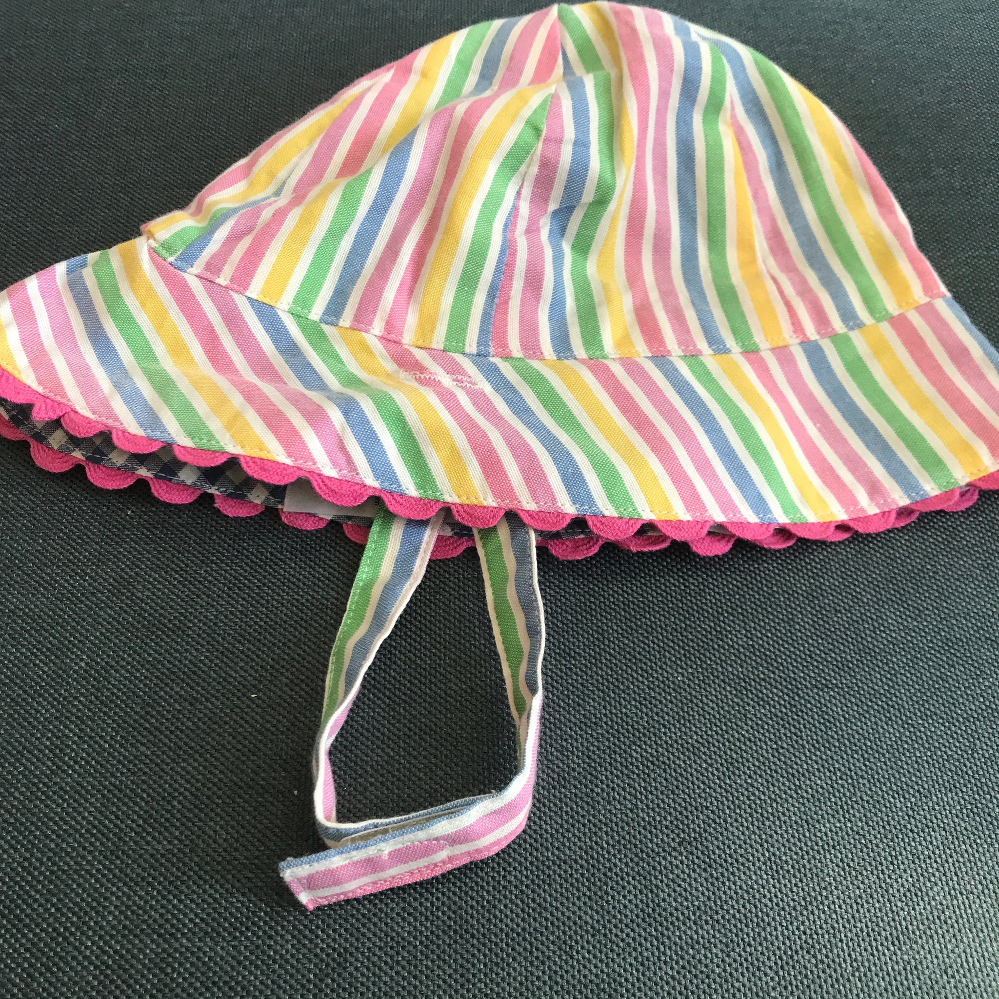 KITE Striped Organic Cotton Sun Hat 0-6 mths. 1 only