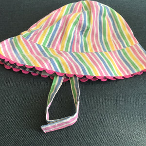 KITE Striped Organic Cotton Sun Hat 0-6 mths. 1 only