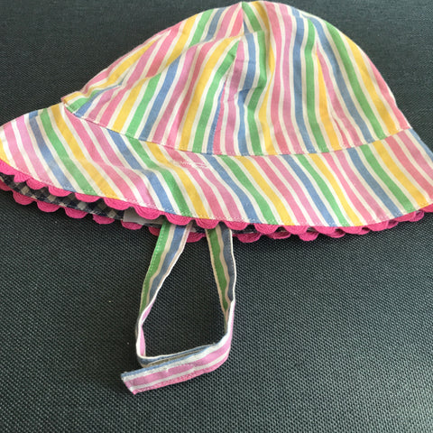 KITE Striped Organic Cotton Sun Hat 0-6 mths. 1 only