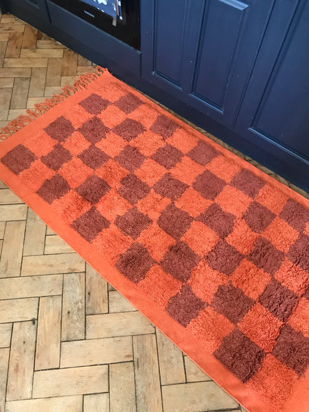 LEKFULL Swedish Design Colourful Cotton Tufted Rug 80 x 150 cm 1 only
