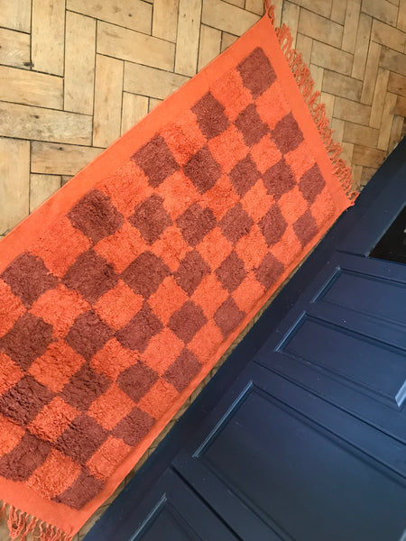 LEKFULL Swedish Design Colourful Cotton Tufted Rug 80 x 150 cm 1 only