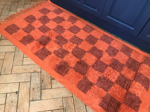 LEKFULL Swedish Design Colourful Cotton Tufted Rug 80 x 150 cm 1 only