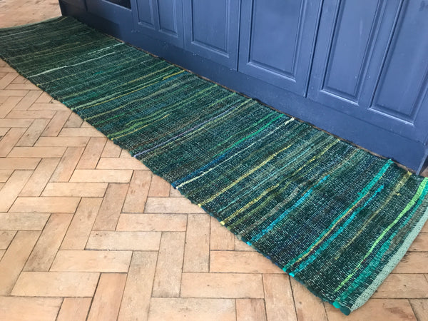 SKOGEN Handwoven Rag Rug in Greens 2 sizes