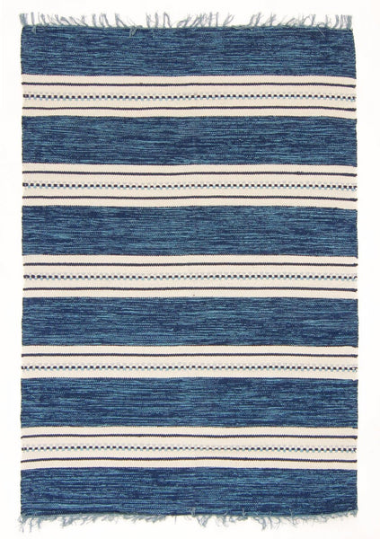 KATJE Blue Swedish Design Area Rug 160 x 230 cm