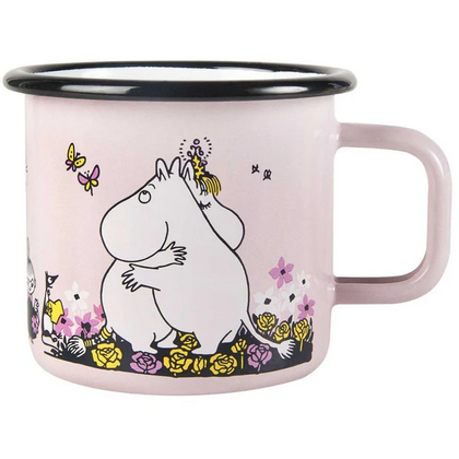 MUURLA Enamel Cup Moomin "Hugs" large 3.5 dl 1 only!