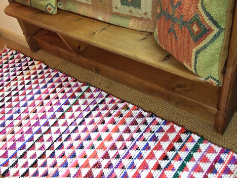 GLAD Swedish Multicoloured Cotton Rag Rug 5 sizes