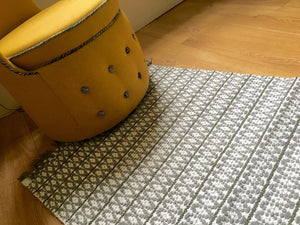 ABI Grey Swedish design cotton rug 60 x 120 cm Last three