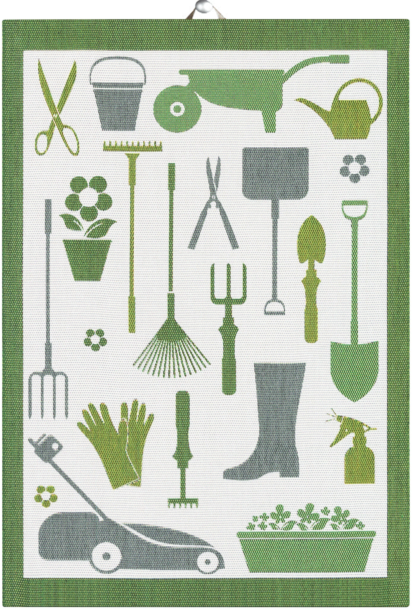 EKELUND "Garden Tools" Organic Cotton Decorative Hand Towel  35 x 50 cm